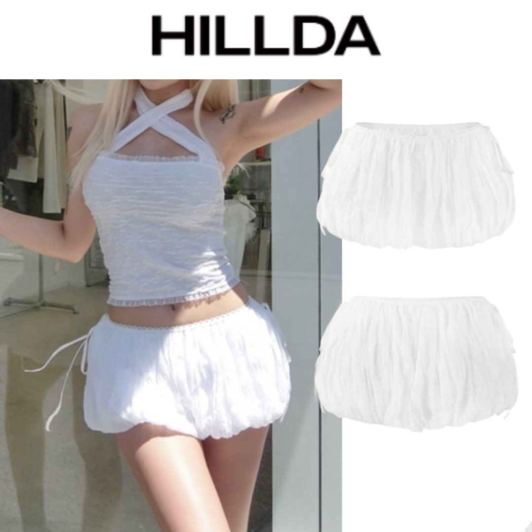 スカート HILLDA 25s Chiffon Balloon Shorts