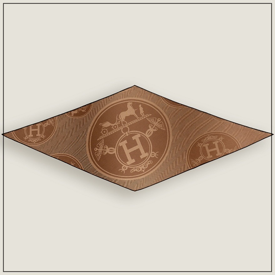 《新しい》HERMES 新しいリブリスダイヤモンドスカーフ