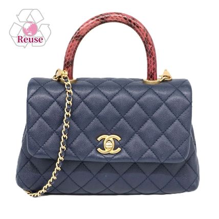 ココハンドル ネイビー（紺）系 CHANEL(シャネル) バッグ