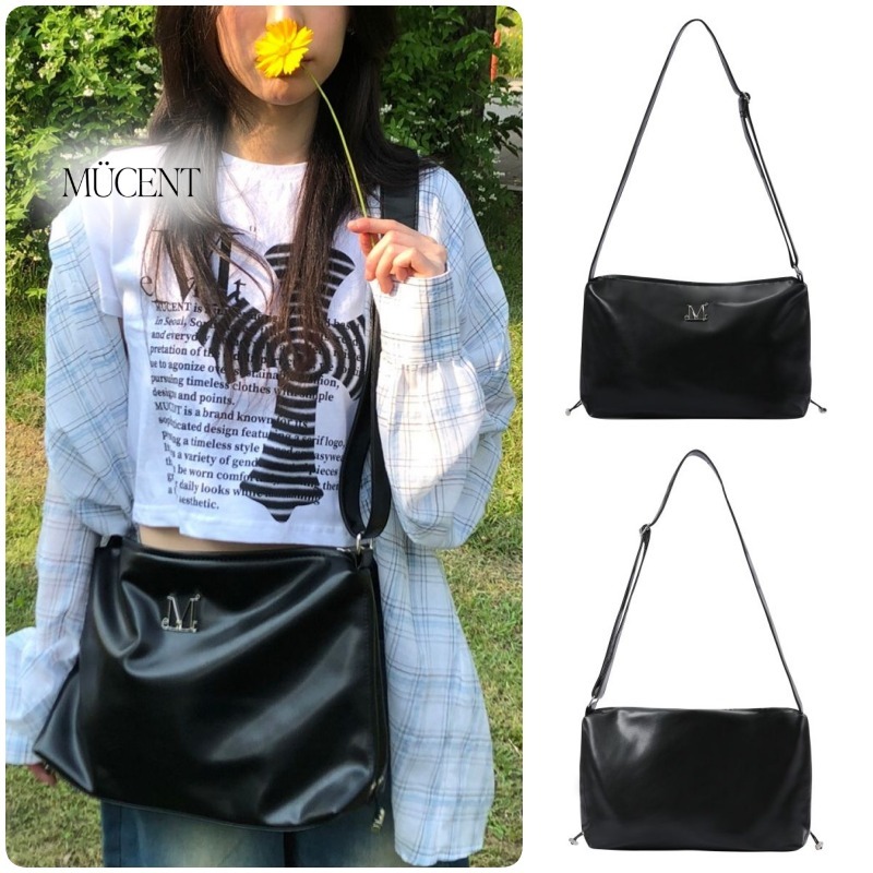 【MUCENT】GAEL SHIRRING SIDE STRING CROSS BAG★25SS★