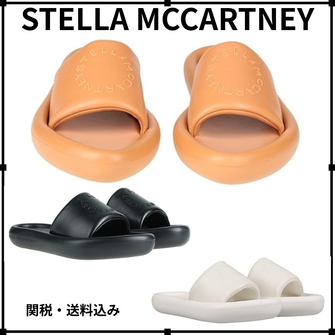関税*送料込★STELLA MCCARTNEY★プールサンダル ロゴ フラット
