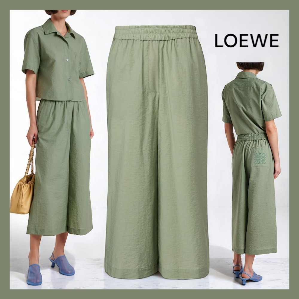 【LOEWE】Paula's Ibiza コットンブレンド キュロットパンツ