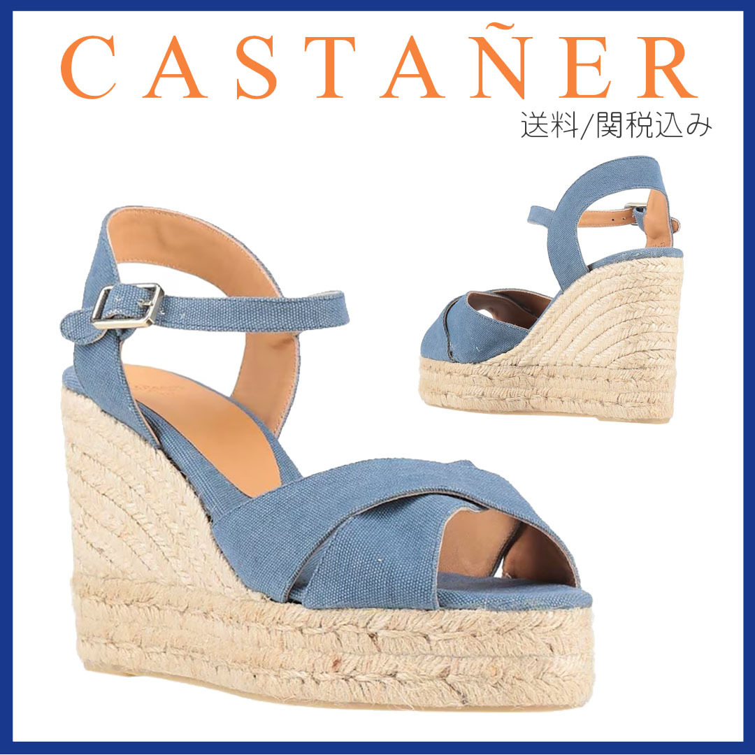 送料・関税無料【CASTANER】ウェッジ ストラップサンダル