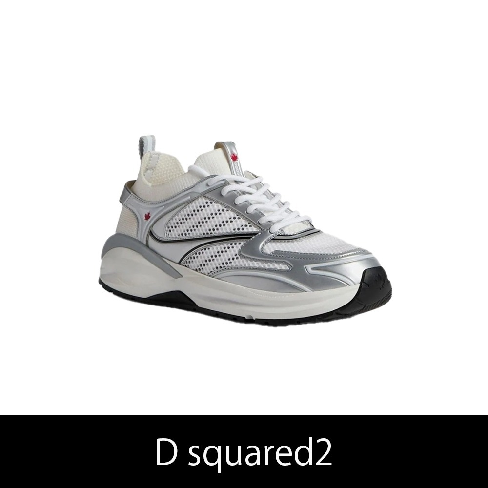 D squared2★ダッシュスニーカー シルバー★送関込