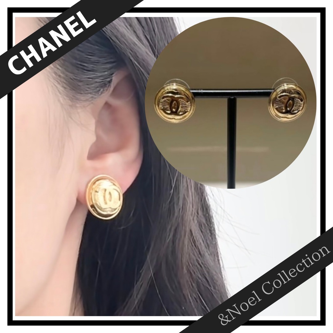 【シーン選ばず万能♢シンプル×ゴールド】CHANEL*ピアス