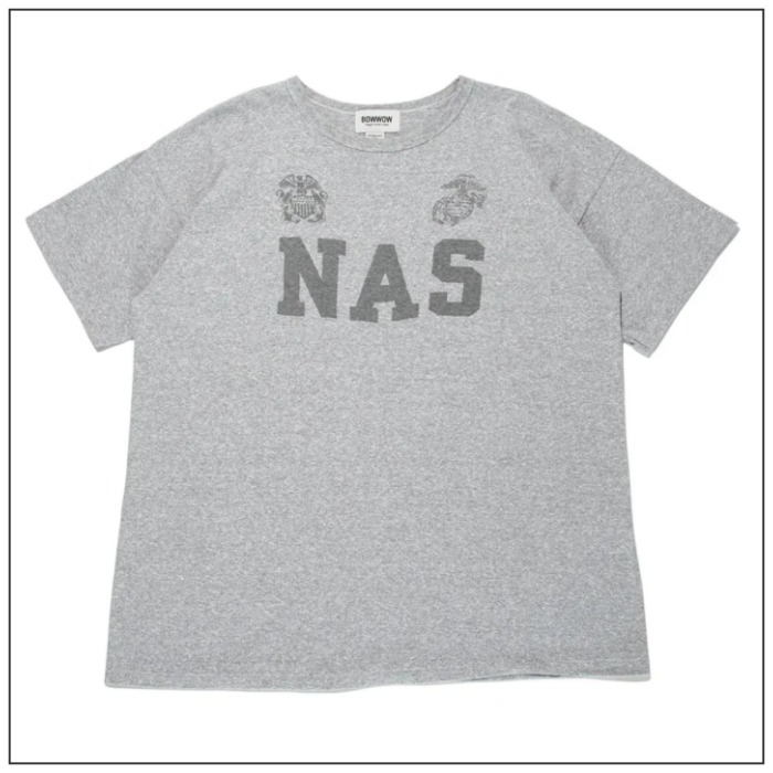 【BOWWOW】NAVAL AIR STATION 8812 TEE/GRAY /Tシャツ