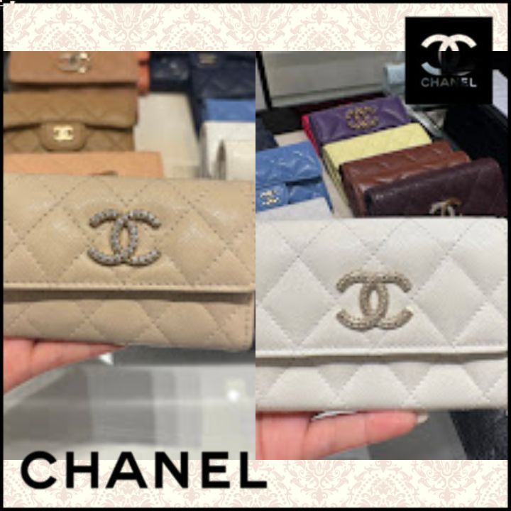 【1つは持ちたいホワイト】CHANEL コインパース 25P限定CCロゴ