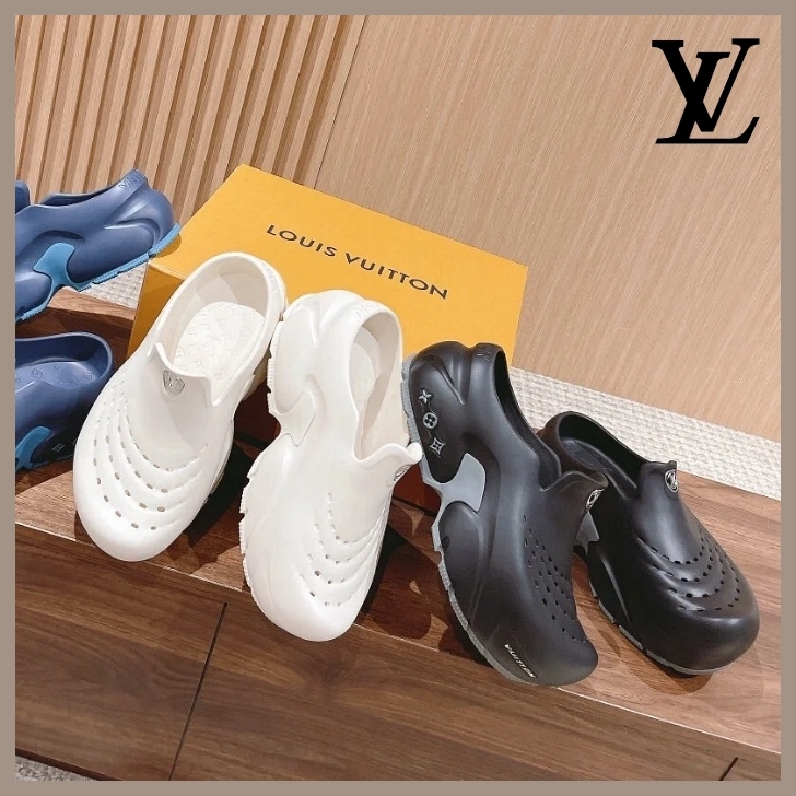 【LVロゴ】Louis Vuitton シャーク クロッグ