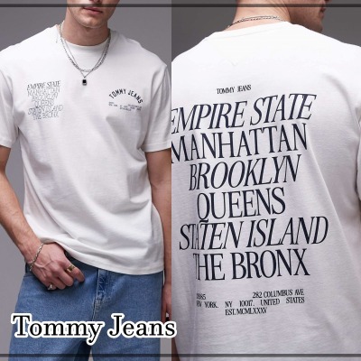 【 Jeans】ボローズ バックプリント Tシャツ WT ※送関込