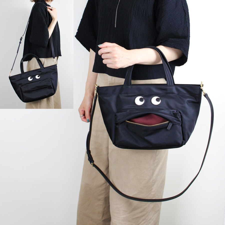 ANYA HINDMARCH 197816 アイズ ナイロン E/W トート ミニ