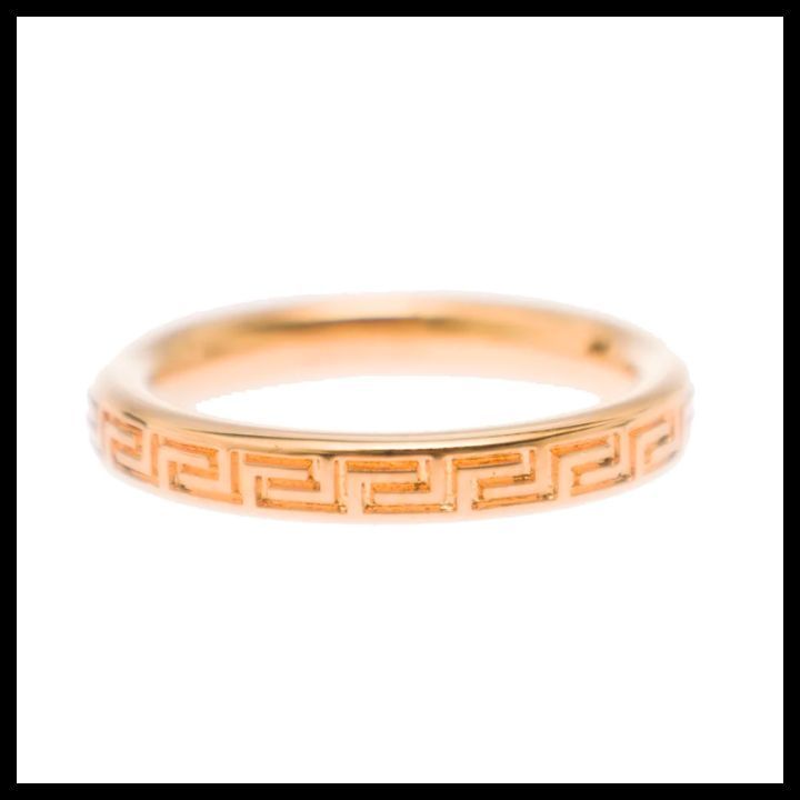 【ギフトにも♪】VERSACE ギリシャキー刻印リング