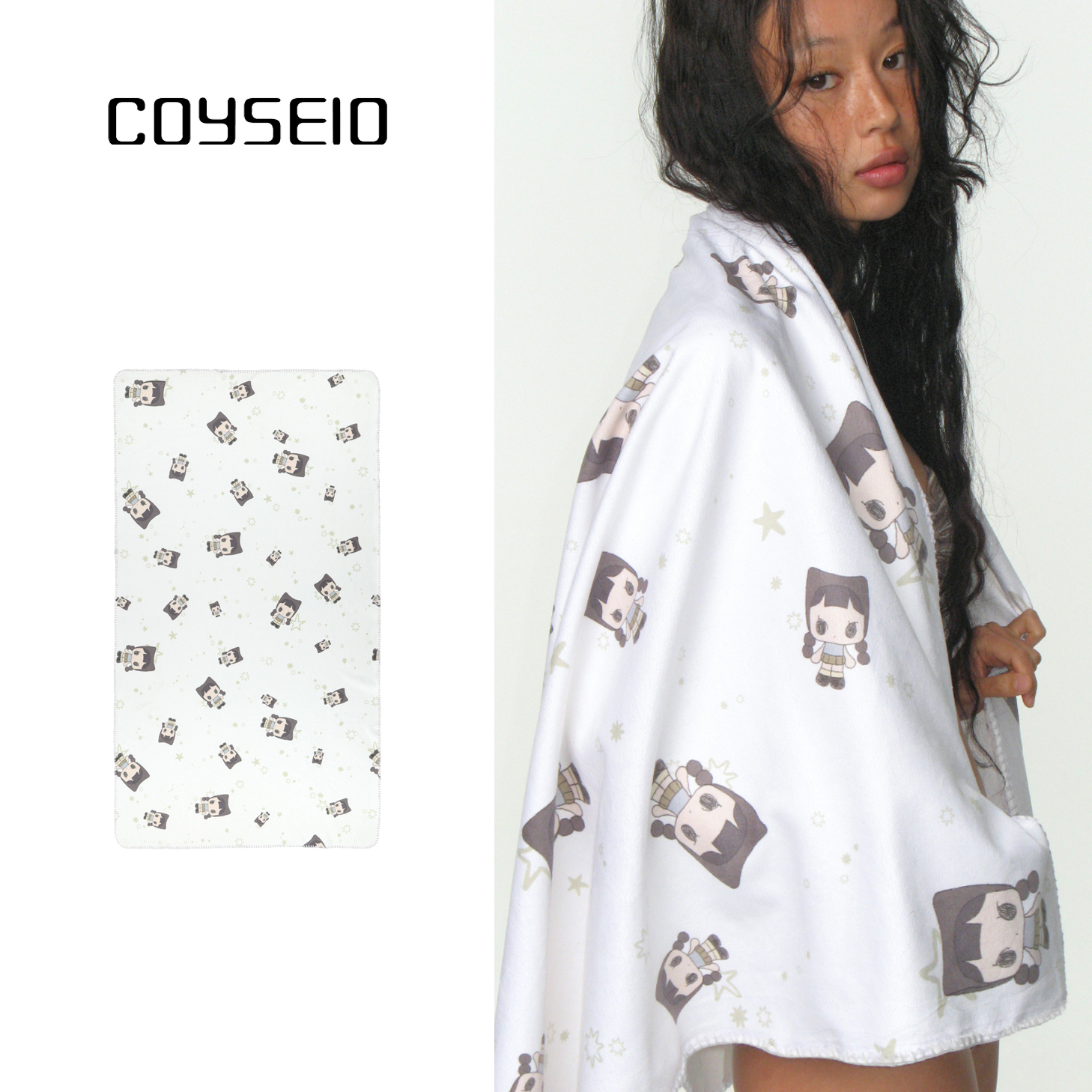 ビーチタオル COYSEIO : 25SS / TRINH BEACH TOWEL (WHITE)