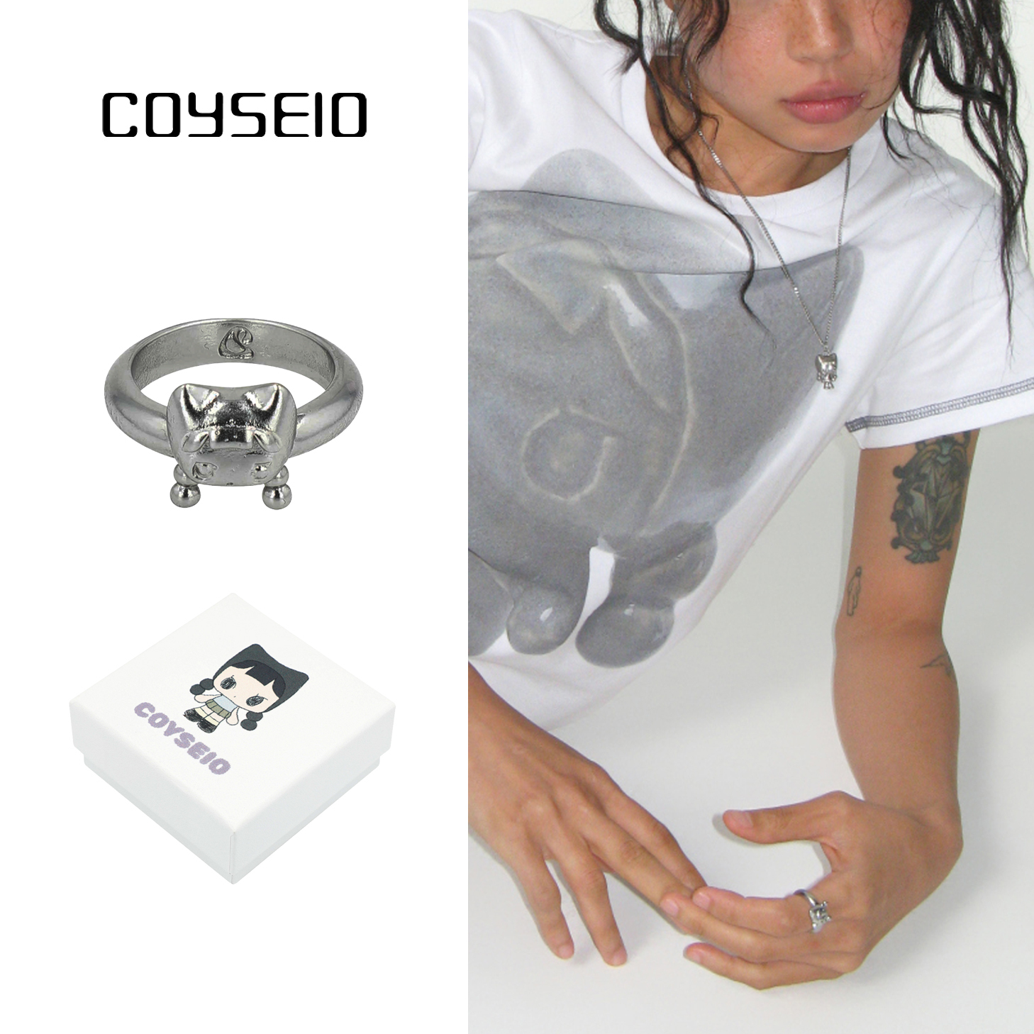 指輪・リング COYSEIO : 25SS / TRINH RING (CHROME)