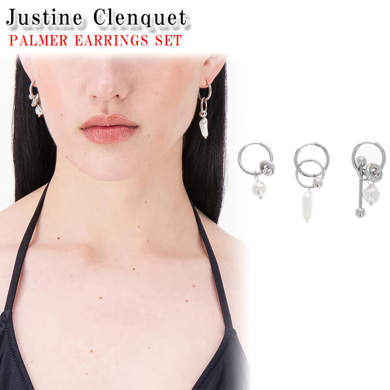 ジュスティーヌクランケ JUSTINECLENQUET PALMER EARRINGS SET
