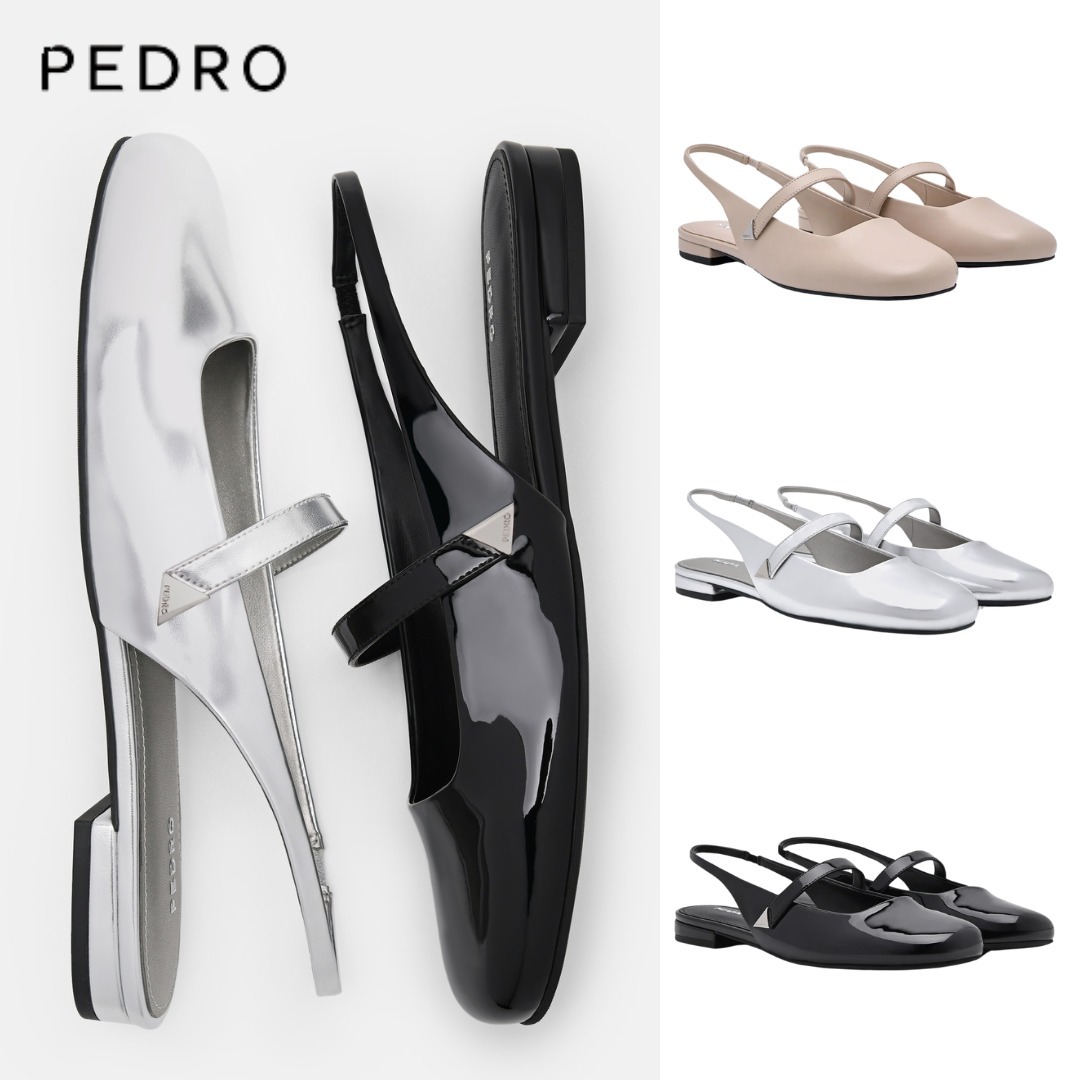 台湾 ペドロ PEDRO Tria スリングバックミュール