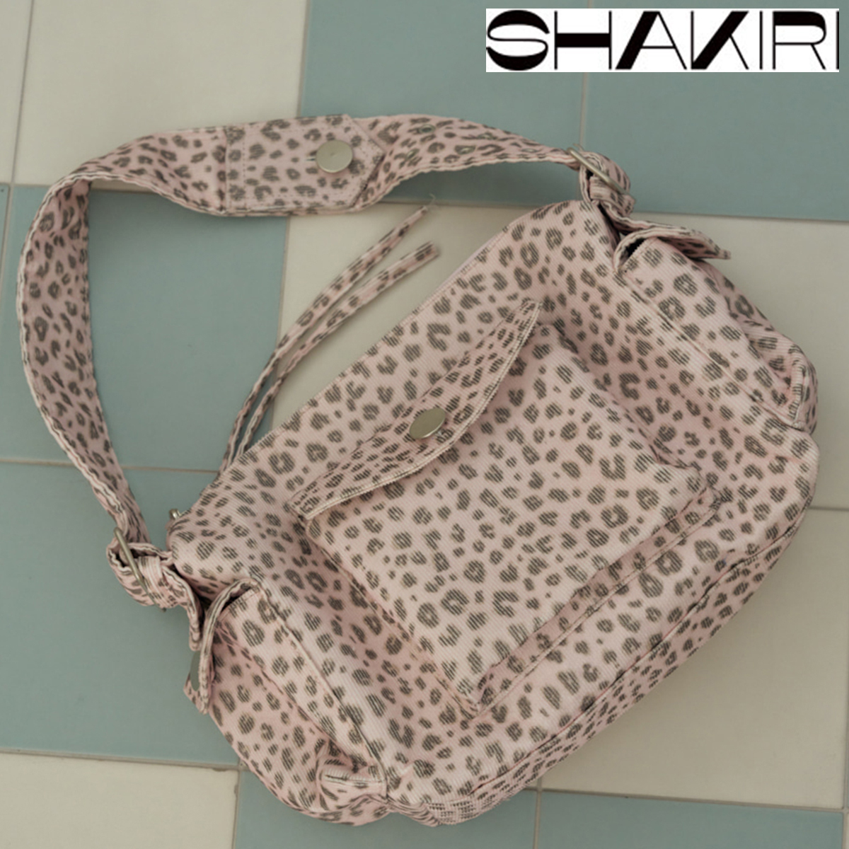 ★SHAKIRI★SHAKIRI LEOPARD POCKET BAG (PINK)★韓国送料込