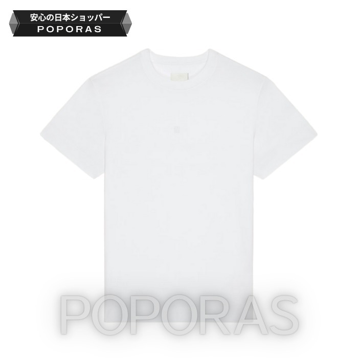 関税送料込【GIVENCHY】スリムフィット Tシャツ 4G刺繍入り