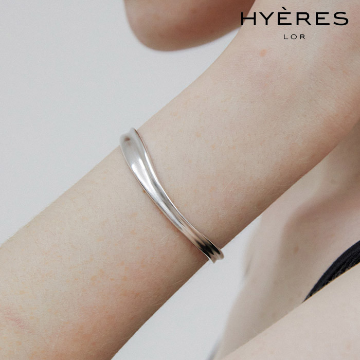 HYERES LOR☆Matte Waterwave Cuff Bangle ブレスレット