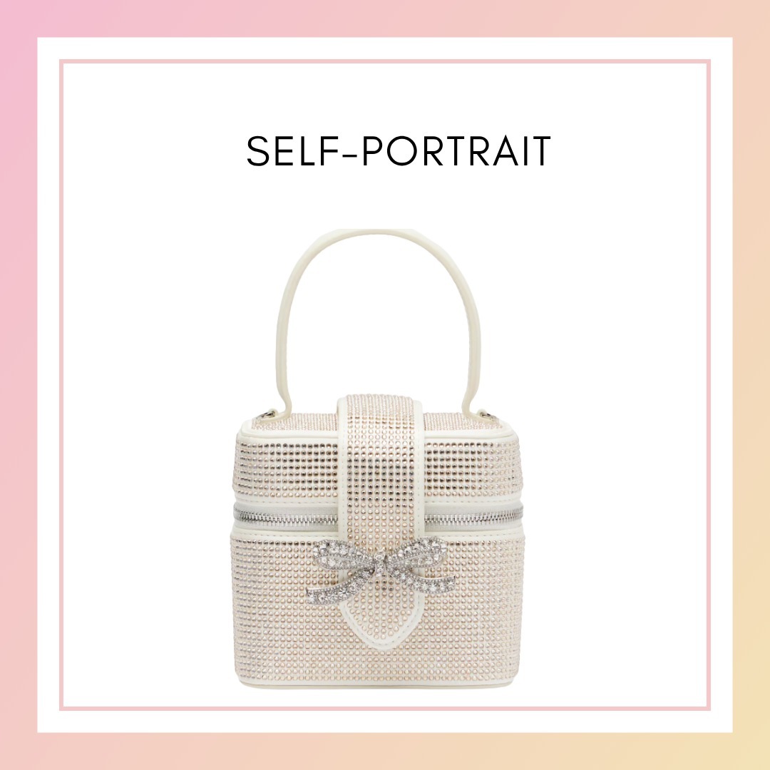 関税送料込【Self-Portrait】ミニサテンバニティバッグ