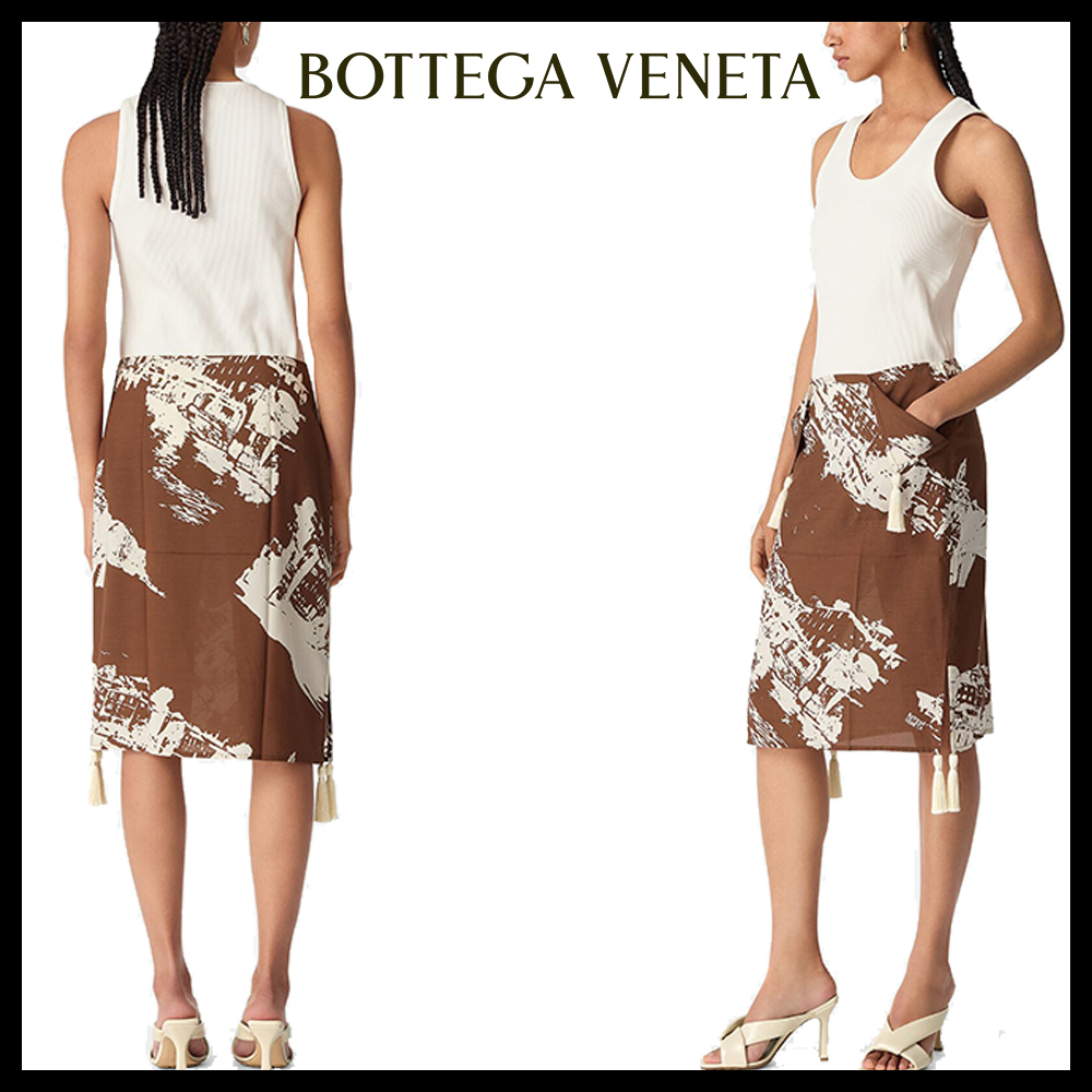 Bottega Veneta直営店イタリアのポストカードスカート
