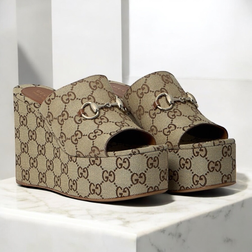 GUCCI ホースビット ウェッジサンダル
