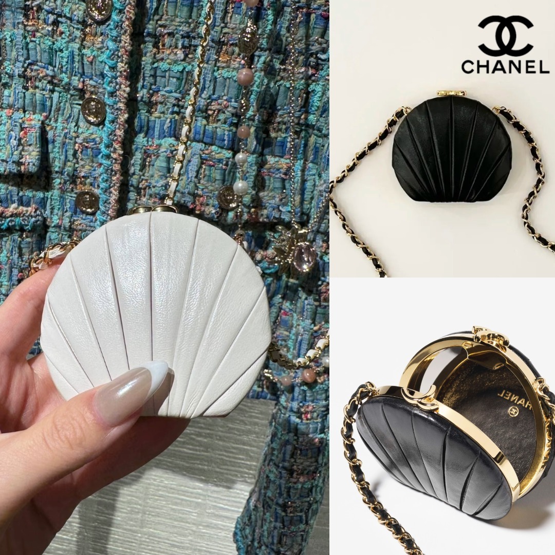 【シェル型が可愛い♪】CHANEL★チェーンクラッチバッグ