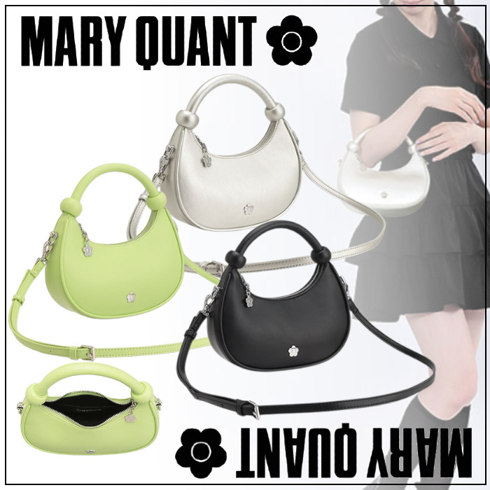 2-5日着 MARY QUANT ハーフムーンメタルデイジー 2WAYショルダー