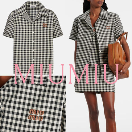 チェック MiuMiu(ミュウミュウ) ブラウス・シャツ(レディース