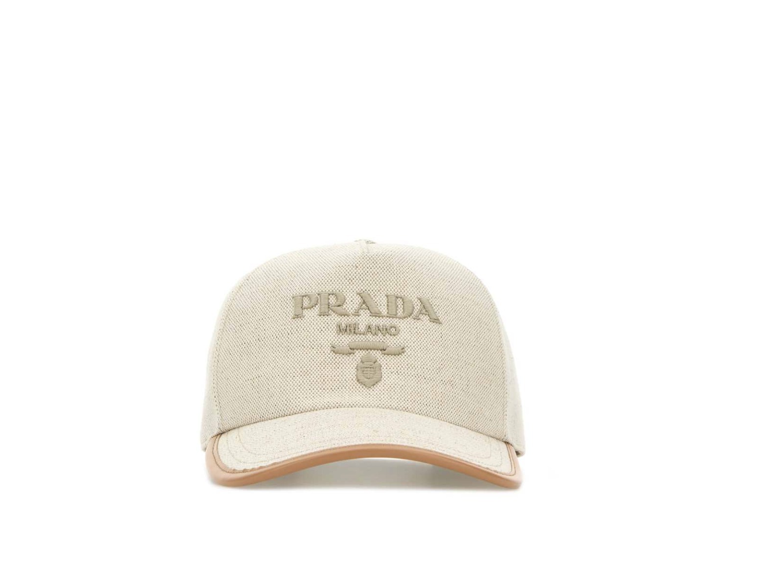 PRADA プラダ ロゴ リネン キャップ 帽子 関税送料無料