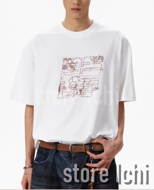 メンズ Tシャツ グラフィックTシャツ プリント半袖Tシャツ a1271