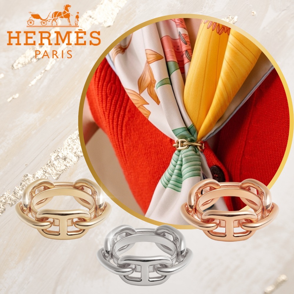 【洗練×上品】HERMES スクエアリング90レガッタ