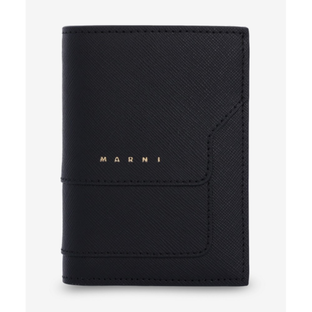 ■MARNI■ Leather Bifold Wallet Black PFMOQ14U07LV520Z360N P