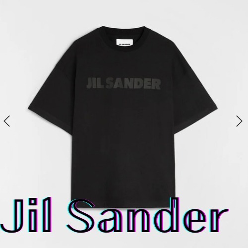 Jil Sander プリントロゴ入り シャツ ブラック