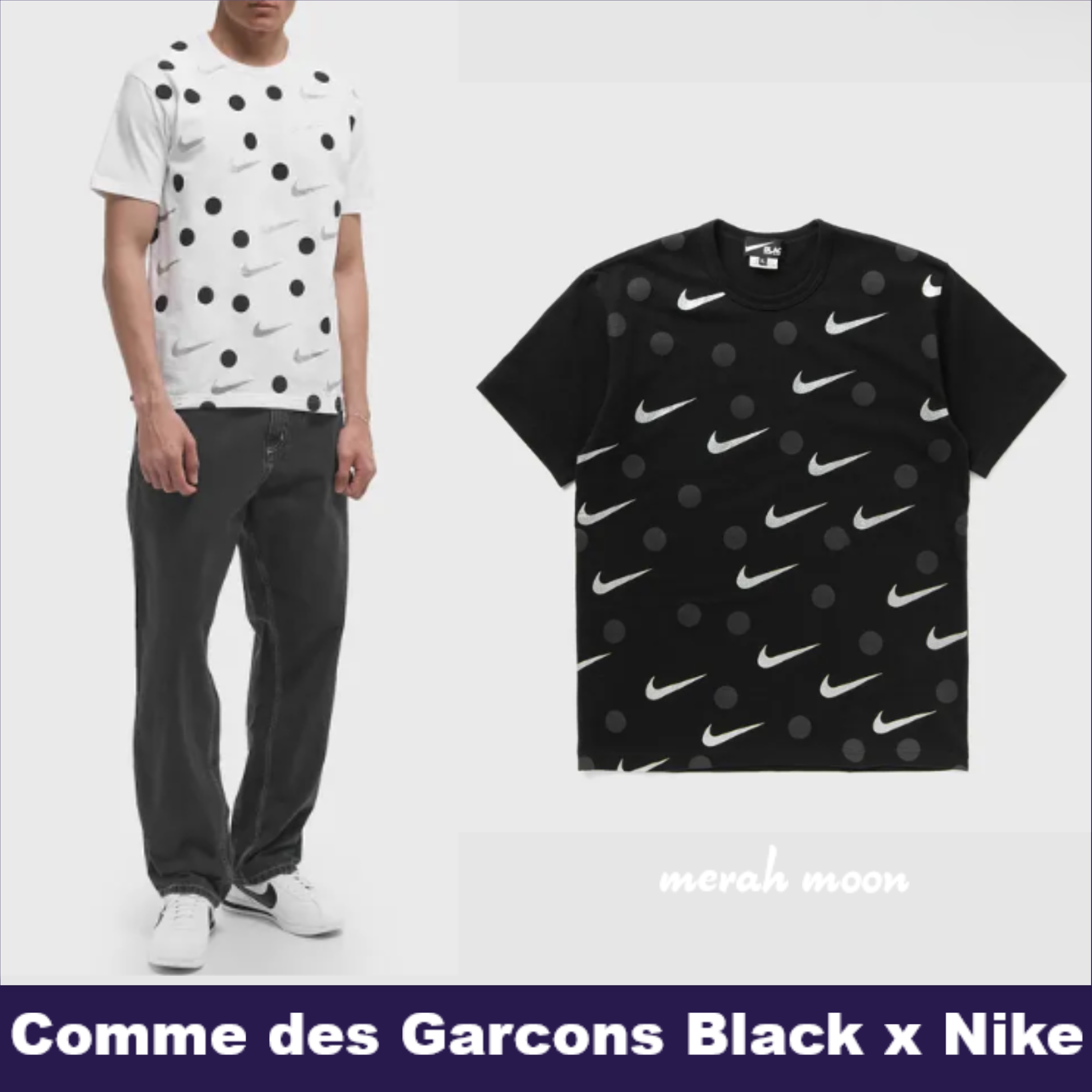 Comme des Garcons Black x Nike【最高のコラボ☆Tシャツ】
