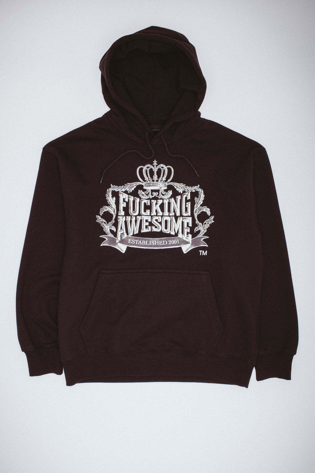 【FUCKING AWESOME】 CROWN LOGO HOODIE BLACK