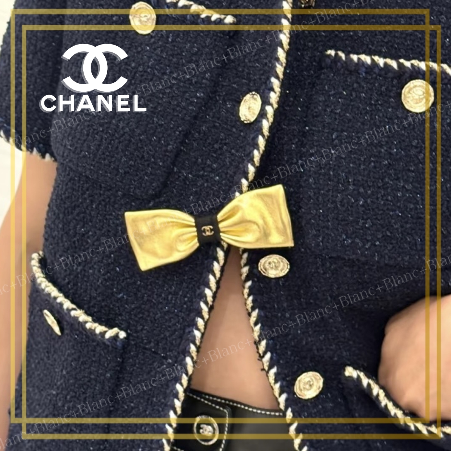 さりげなく輝く存在感♡【 CHANEL 】リボン バレッタ 25A
