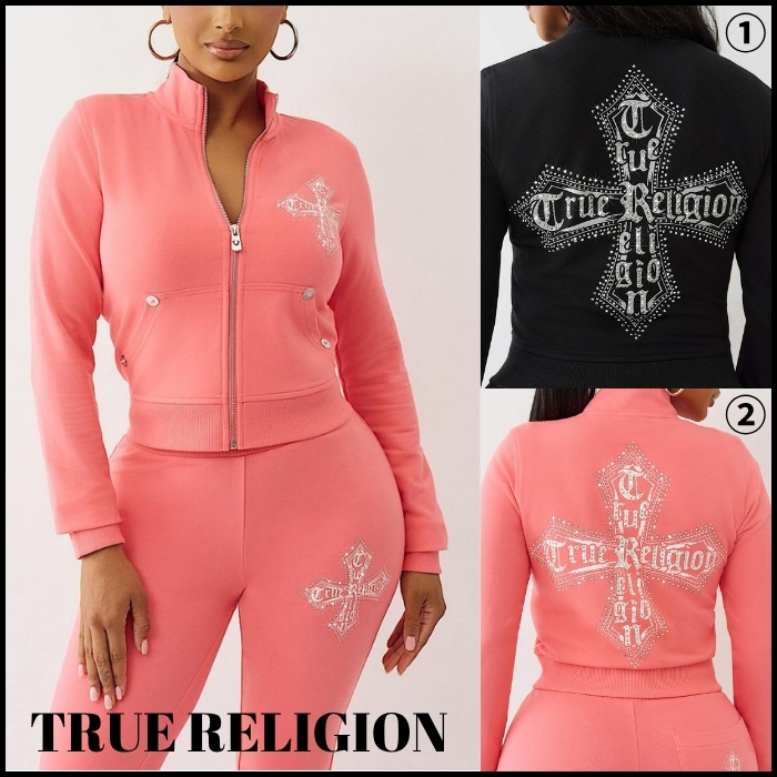 【TRUE RELIGION】★ジャケット★ CRYSTAL TERRY TRACK JACKET