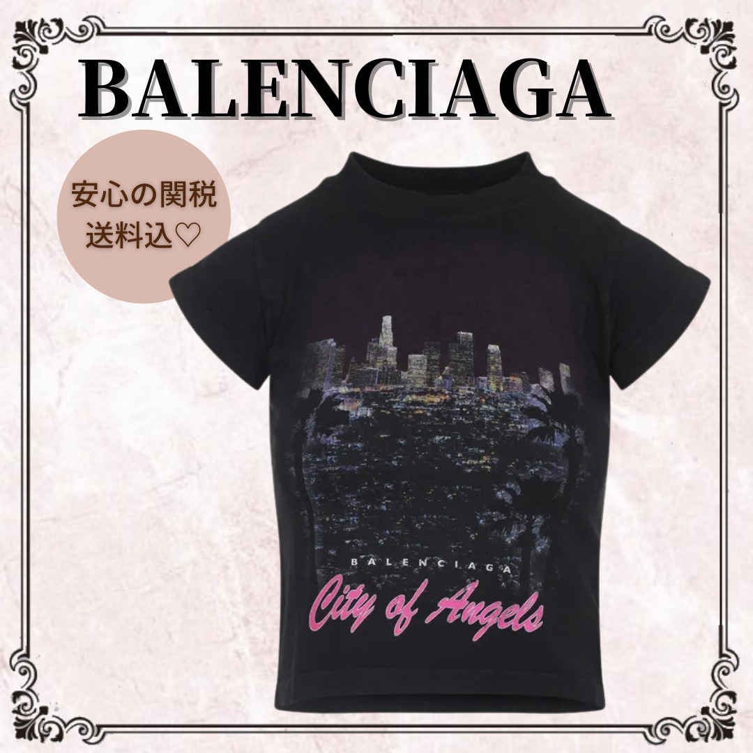 関税込◆*BALENCIAGA*City Of Angels Shrunk Tシャツ