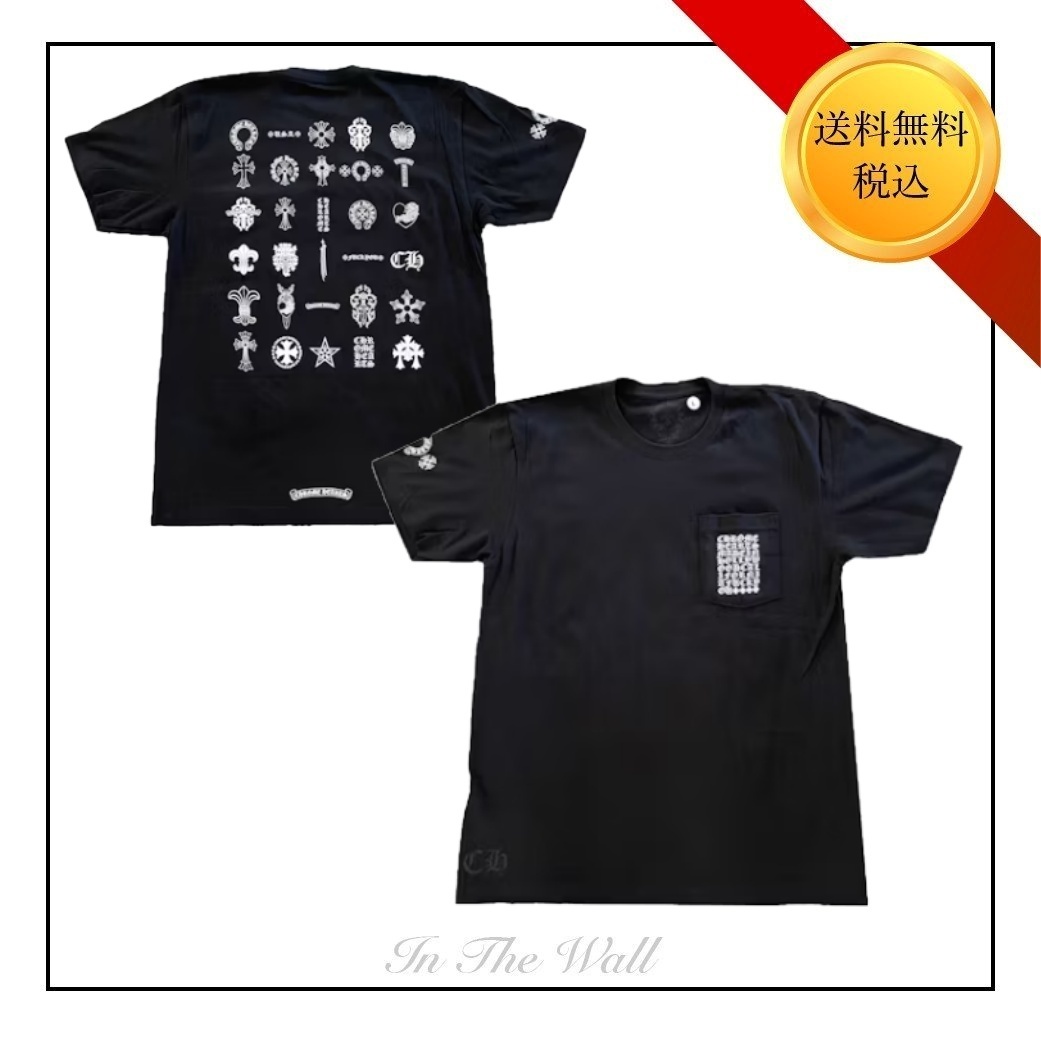 入手困難★希少♪【CHROME HEARTS】Multi Logo Tシャツ Black