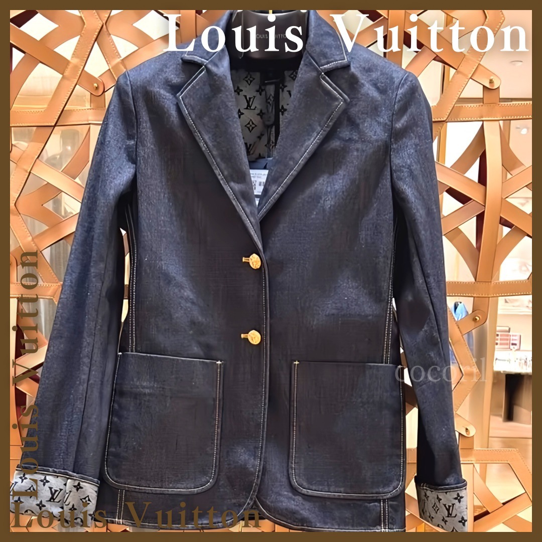 【シルエットが美しい】◆Louis Vuitton◆デニムジャケット