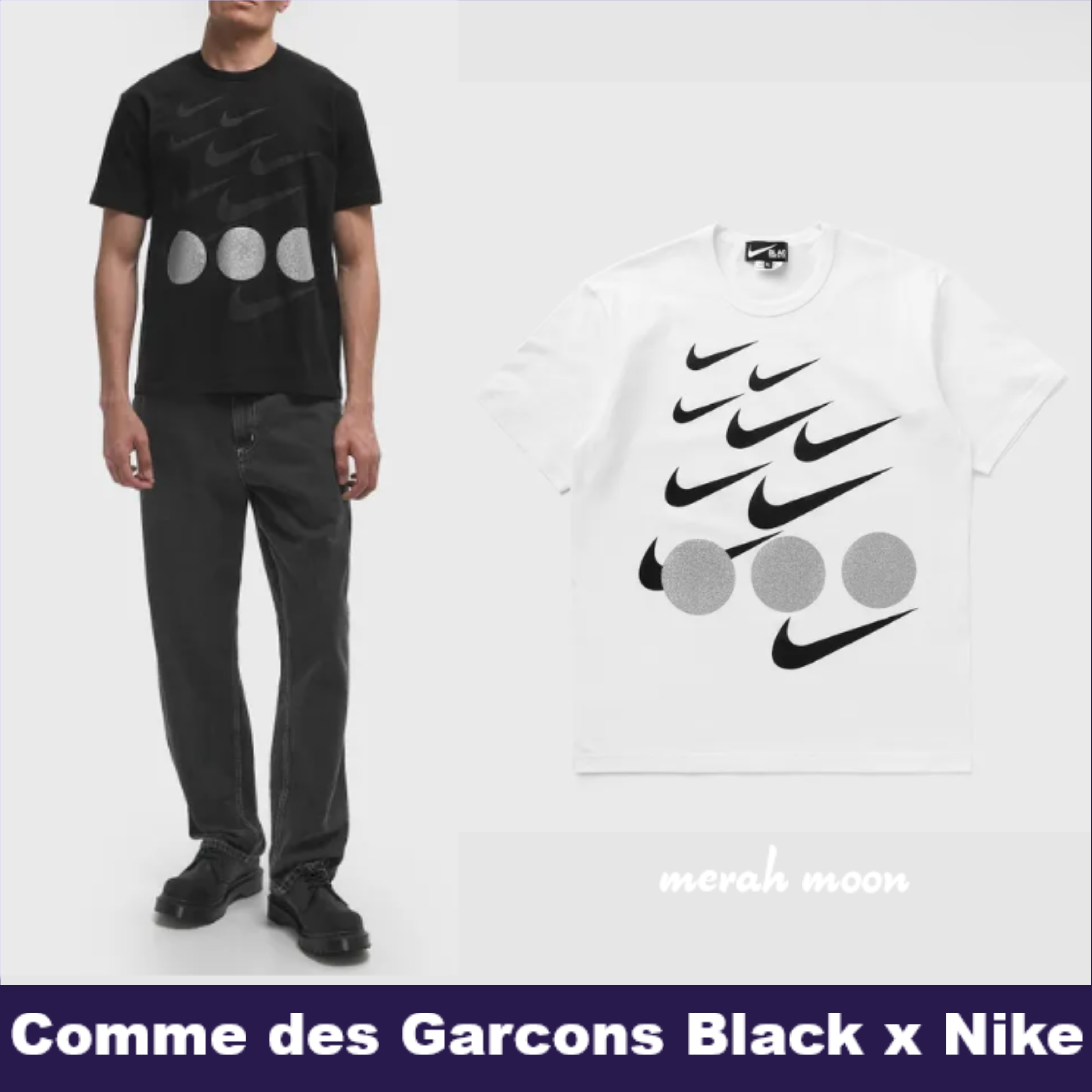 Comme des Garcons Black x Nike【最高のコラボ☆Tシャツ】