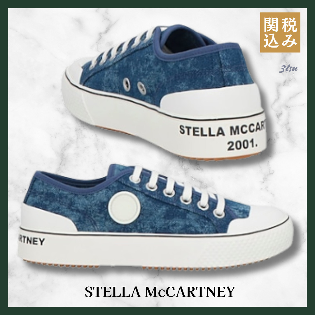 STELLA McCARTNEY★ロゴ デニム ローカット スニーカー Blue