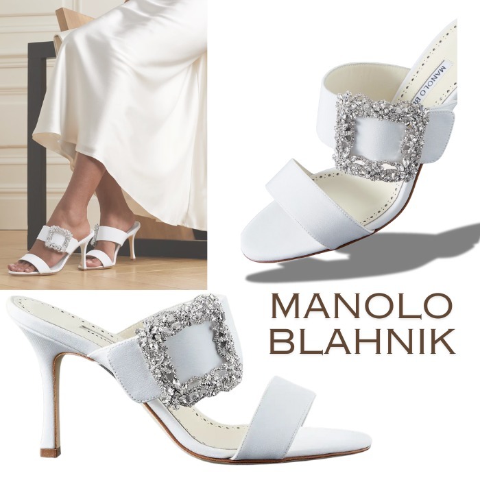 ★秀逸★【Manolo Blahnik】Gable 90 クレープデシン ミュール