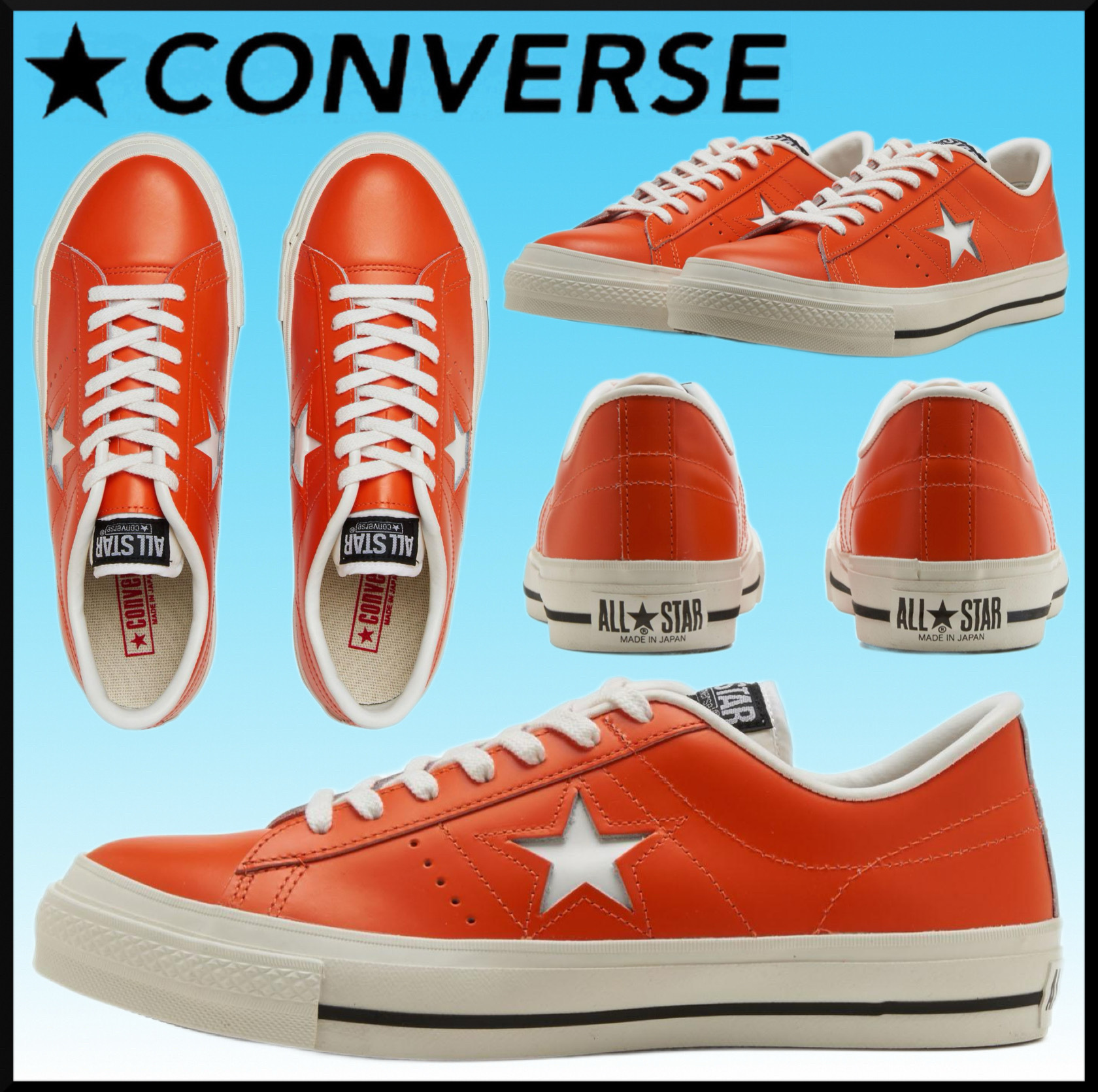 大人気★CONVERSE ONE STAR J/ワンスター J★スムースレザー