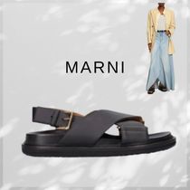 【MARNI】Fussbett レザーサンダル