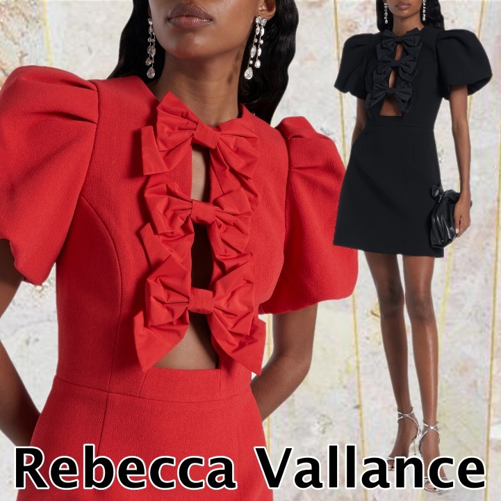 【Rebecca Vallance】ケイリー リボンディテールミニドレス