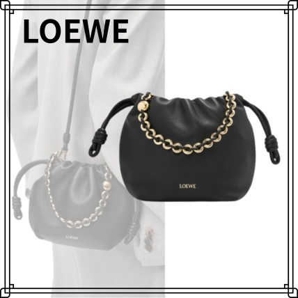VIP価格 大人可愛い【LOEWE】フラメンコパース ミニ チェーン付