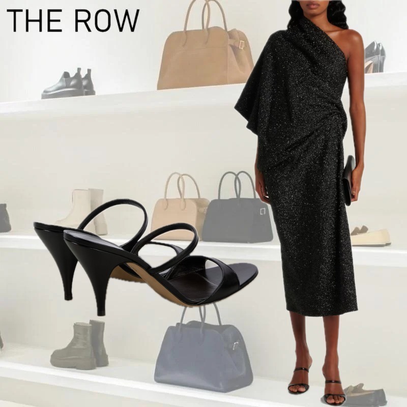【THE ROW】Vika Knot 80 レザーミュール