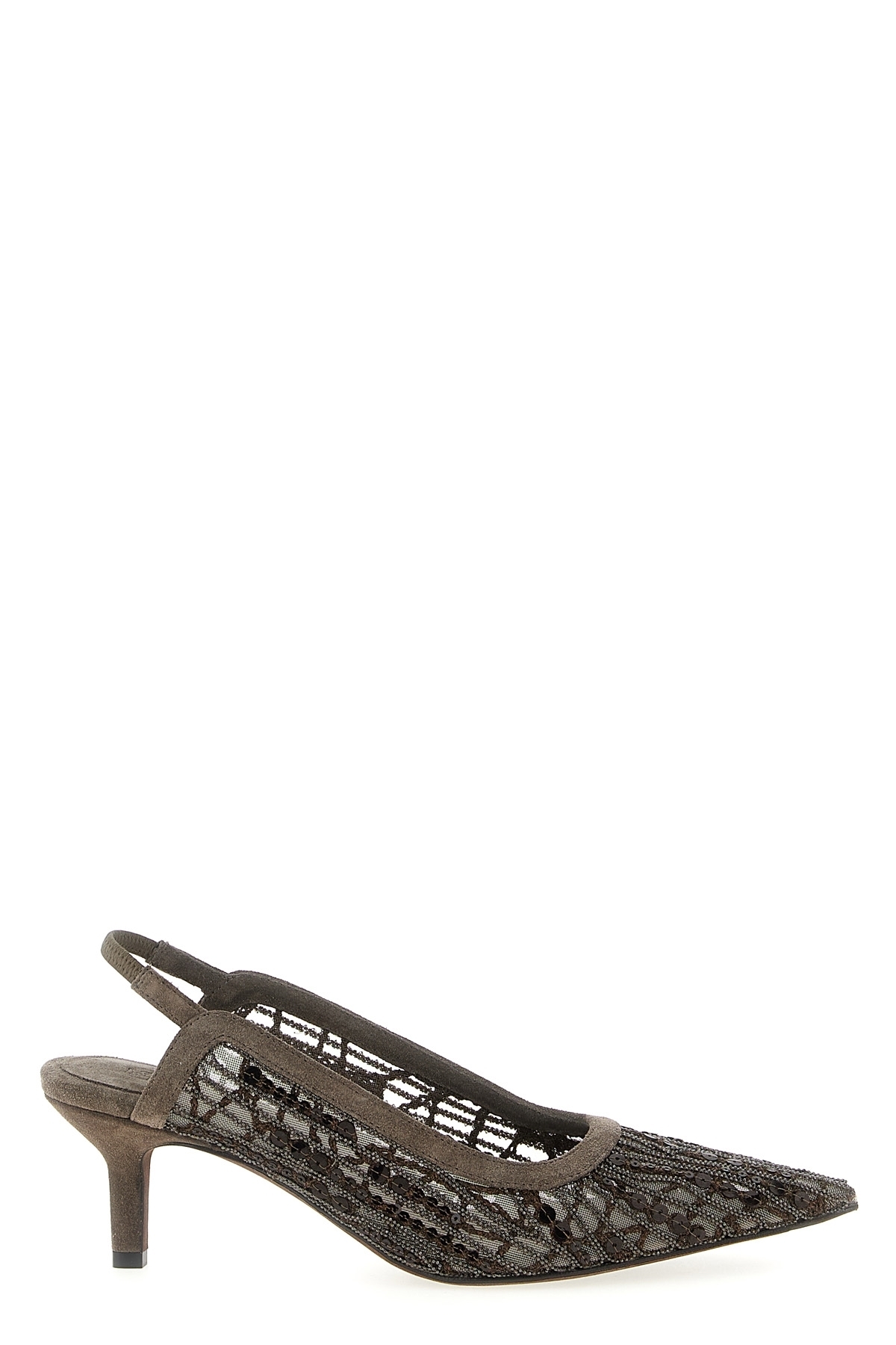 【関税込み】CITY GLISTENING ABSTRACT EMBROIDERY' SLINGBACK