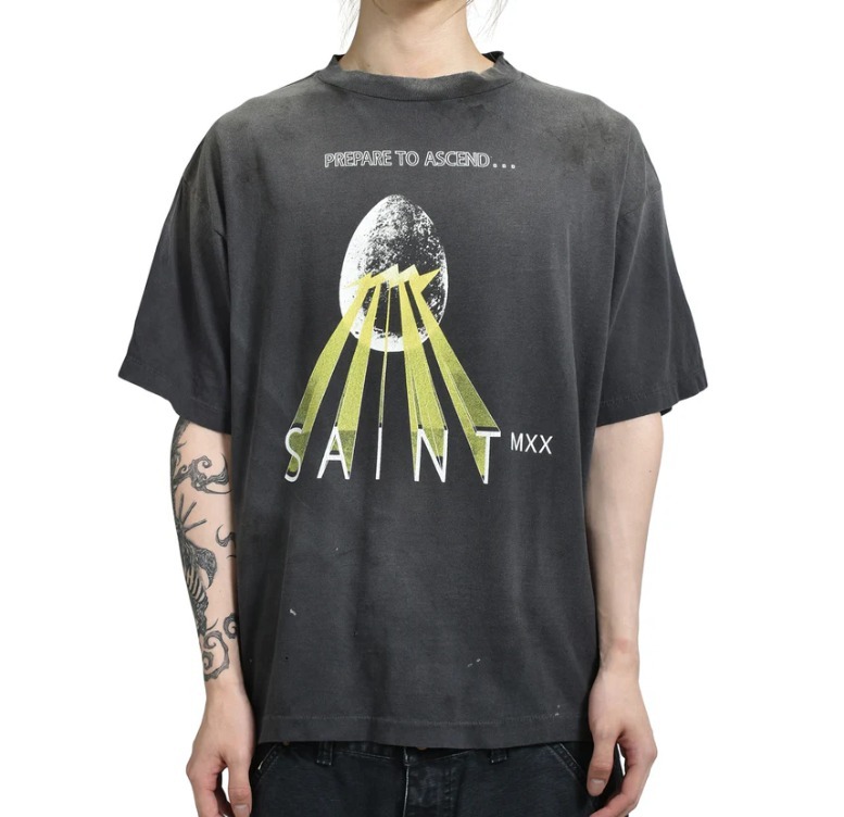 SAINT Mxxxxxx  SS TEE/EGG / BLK      要在庫確認